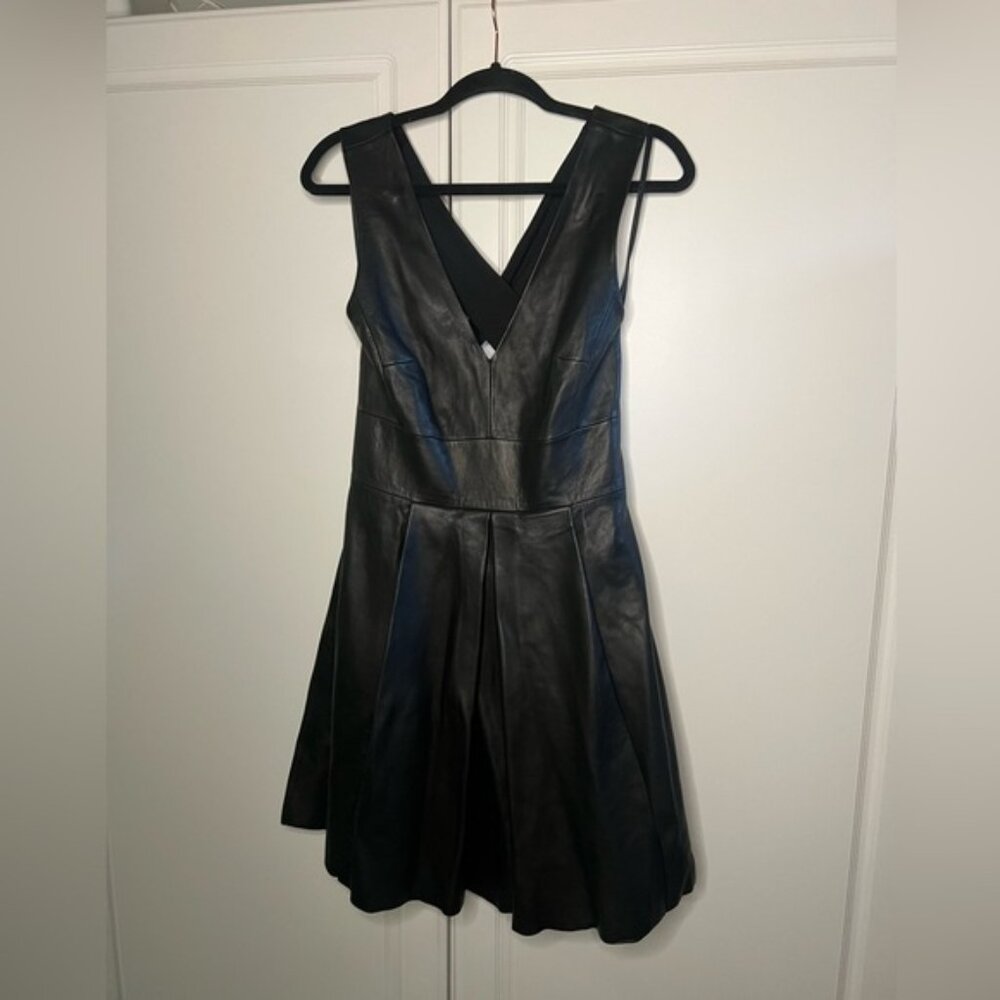 Banana Republic 100% Lambskin Leather Dress